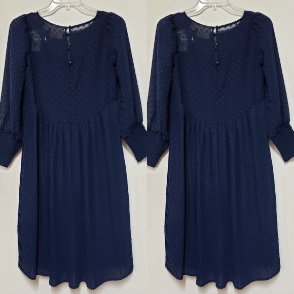 Maeve by anthropologie blue pleated tunic - Picture 5 of 6